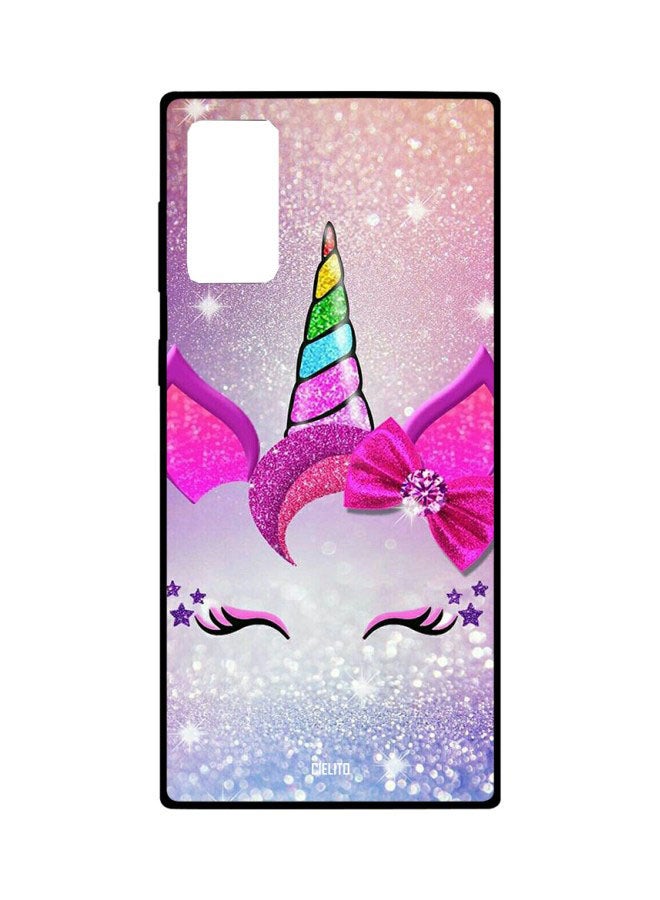 CIELITO Unicorn Printed Case Cover For Samsung Galaxy Note20 Pink/Blue/White - Image 1
