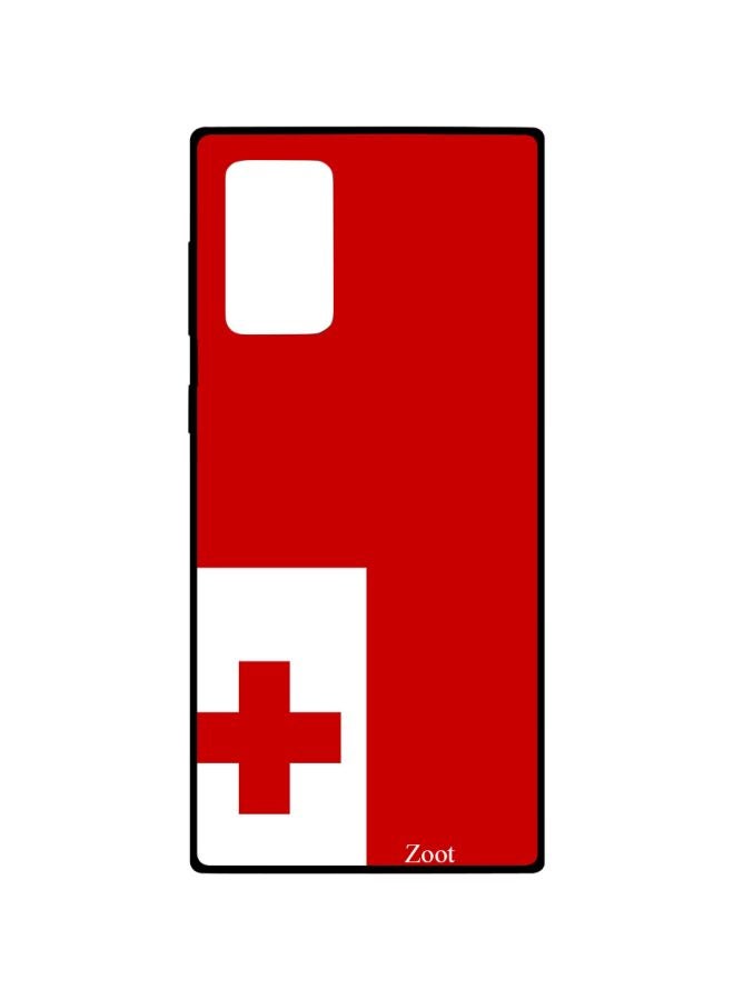 Zoot Switzerland Flag Printed Case Cover For Samsung Galaxy Note20 Ultra Red/White - Image 1