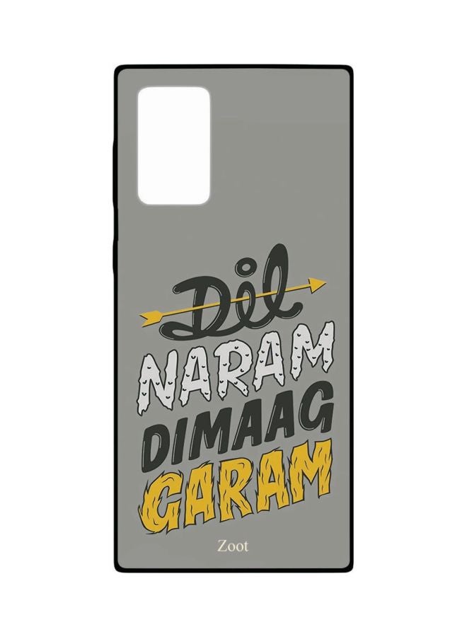 Zoot Quote Printed Case Cover For Samsung Galaxy Note20 Ultra Grey/Yellow/Black - Image 1
