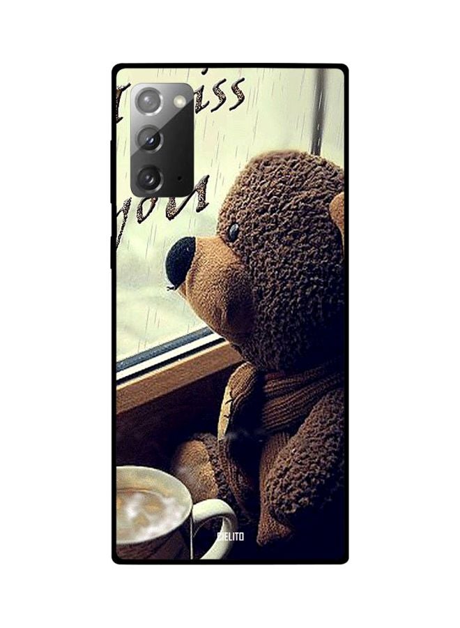 CIELITO Teddy Bear Printed Case Cover For Samsung Galaxy Note20 Brown/White/Beige - Image 2