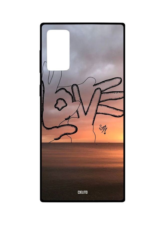 CIELITO Love Printed Case Cover For Samsung Galaxy Note20 Grey/Pink/Black - Image 1