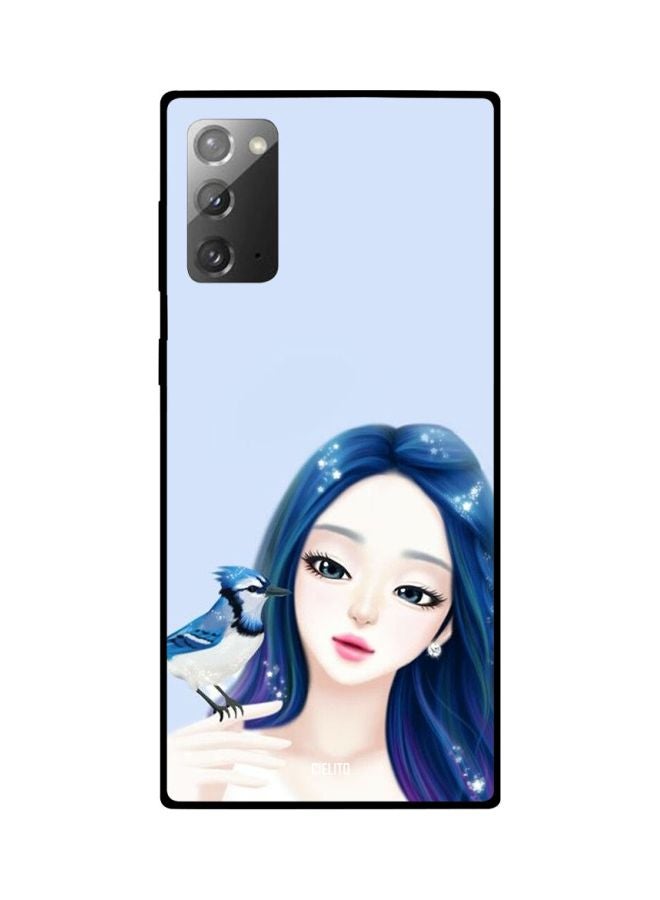 CIELITO Anime Girl Printed Case Cover For Samsung Galaxy Note20 Blue/Beige/Black - Image 2