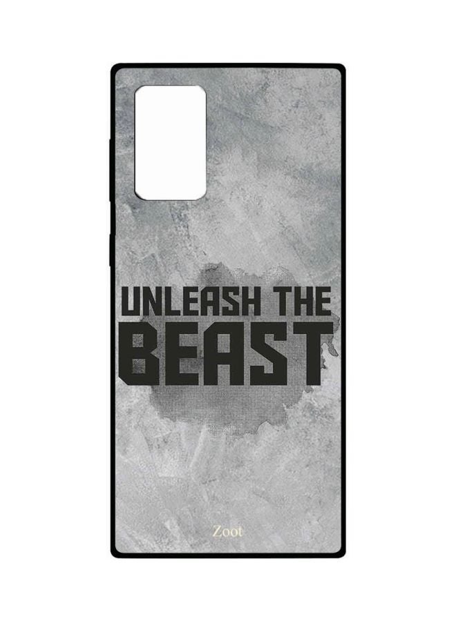 Zoot - Unleash The Beast Printed Snap Case Cover For Samsung Galaxy Note20 Ultra Grey/Black - Image 1