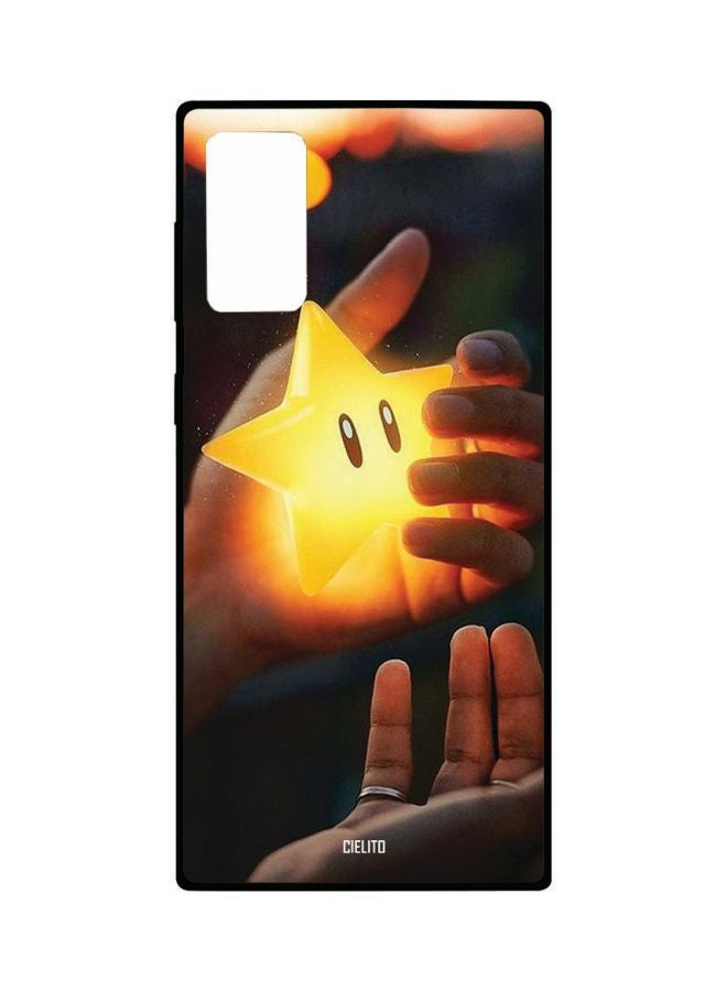 CIELITO Star In Hand Printed Case Cover For Samsung Galaxy Note20 Black/Yellow/Beige - Image 1