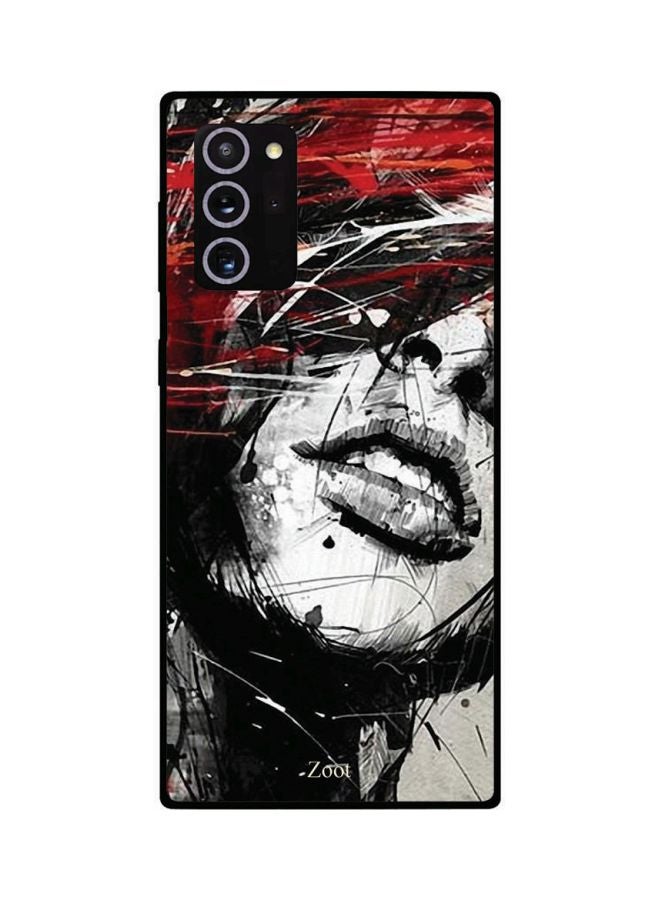 Zoot Girl Abstract Painting Printed Case Cover For Samsung Galaxy Note20 Ultra Grey/Red/Black - Image 2