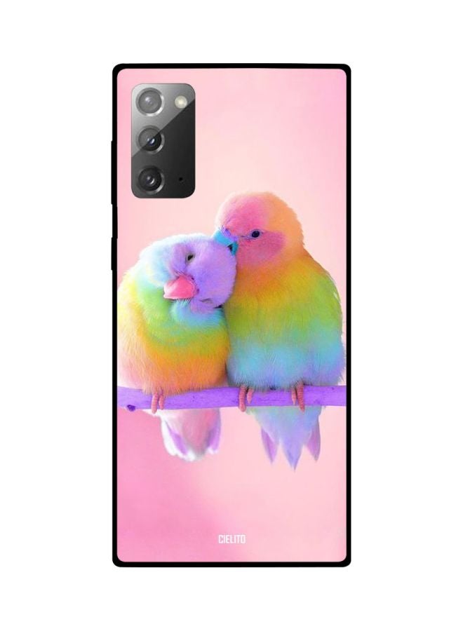 CIELITO Birds Printed Case Cover For Samsung Galaxy Note20 Pink/Blue/Green - Image 2