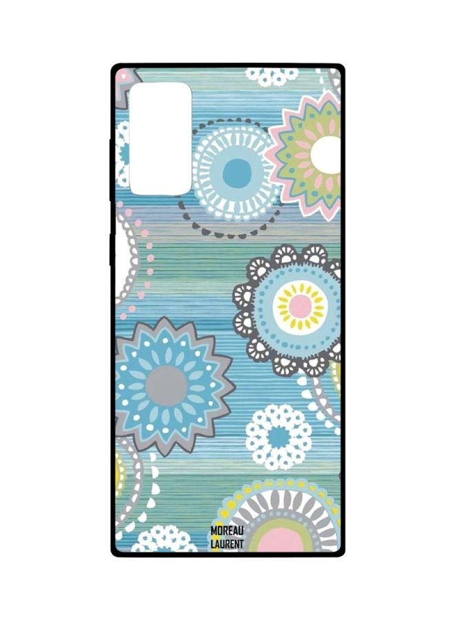 Moreau Laurent Mandala Printed Case Cover For Samsung Galaxy Note20 Blue/Green/White - Image 1