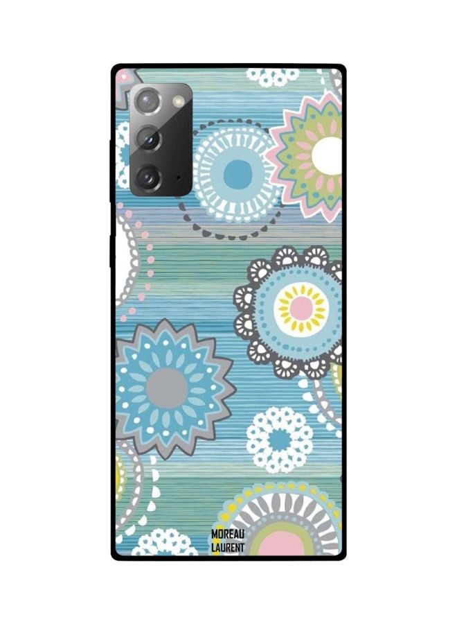 Moreau Laurent Mandala Printed Case Cover For Samsung Galaxy Note20 Blue/Green/White - Image 2