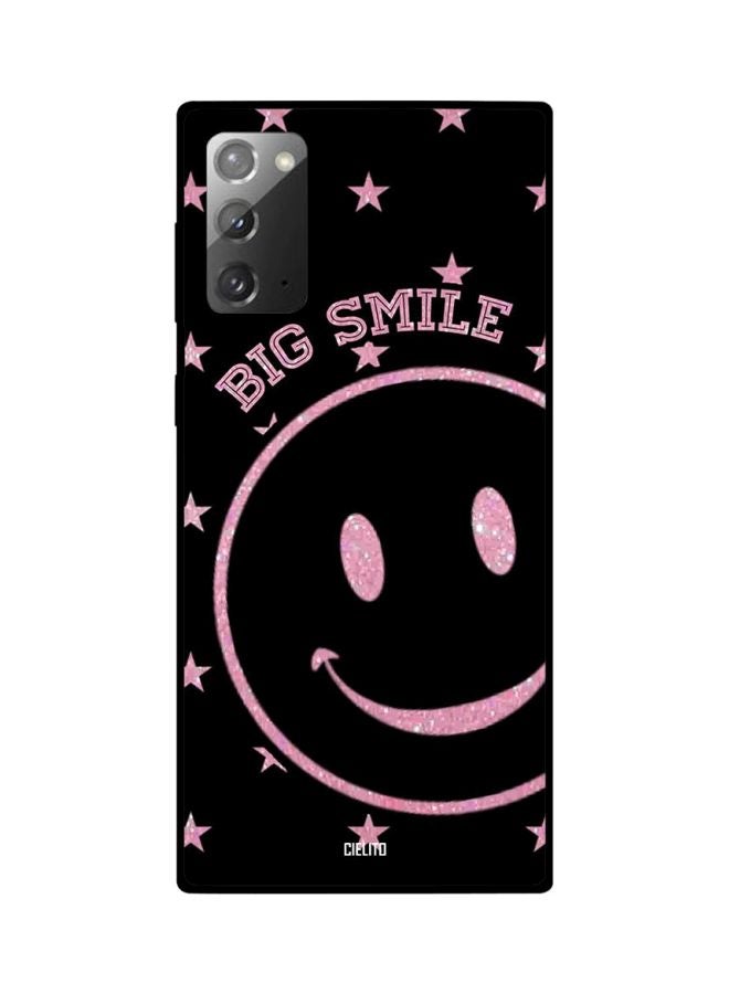 CIELITO Big Smile Printed Case Cover For Samsung Galaxy Note20 Black/Pink - Image 2