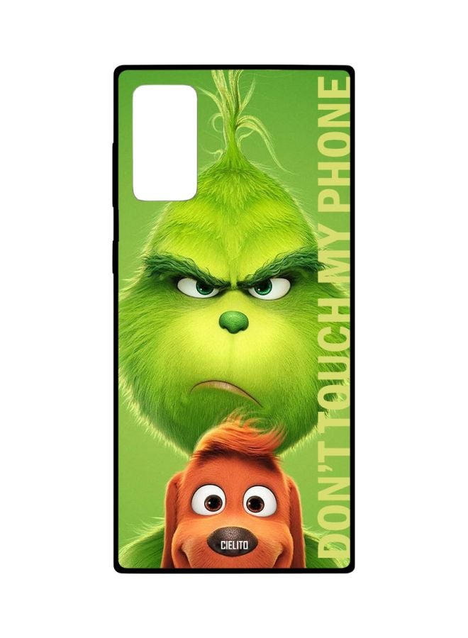 CIELITO The Grinch Don't Touch My Phone Printed Case Cover For Samsung Galaxy Note20 Green/Brown/White - Image 1