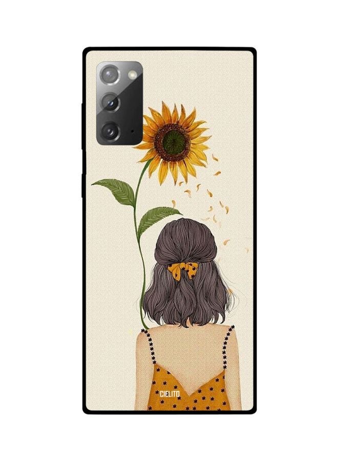 CIELITO Girl Printed Case Cover For Samsung Galaxy Note 20 Beige/Yellow/Green - Image 2