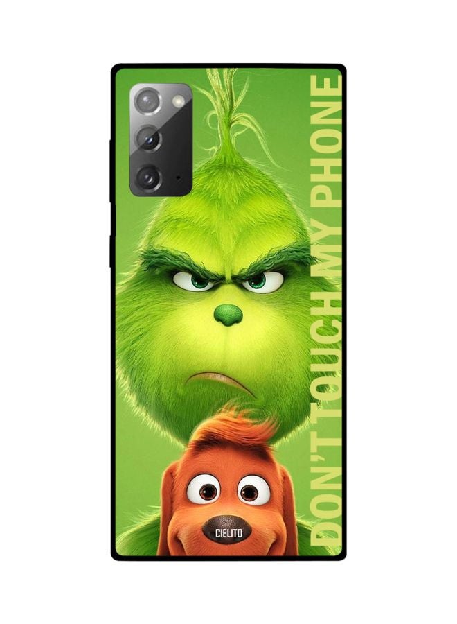 CIELITO The Grinch Don't Touch My Phone Printed Case Cover For Samsung Galaxy Note20 Green/Brown/White - Image 2