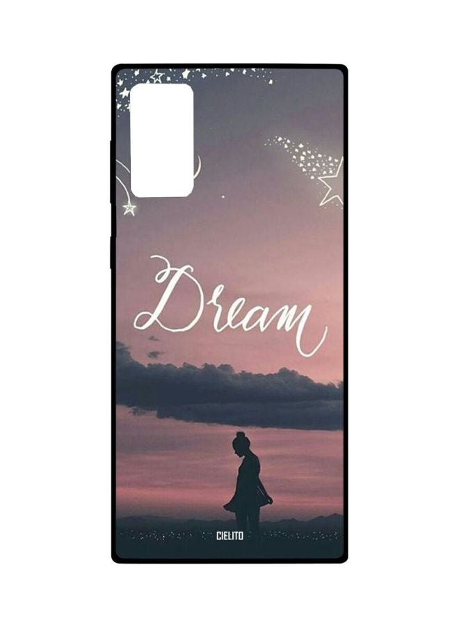 CIELITO Dream Printed Protective Case Cover For Samsung Galaxy Note20 Pink/White/Grey - Image 1