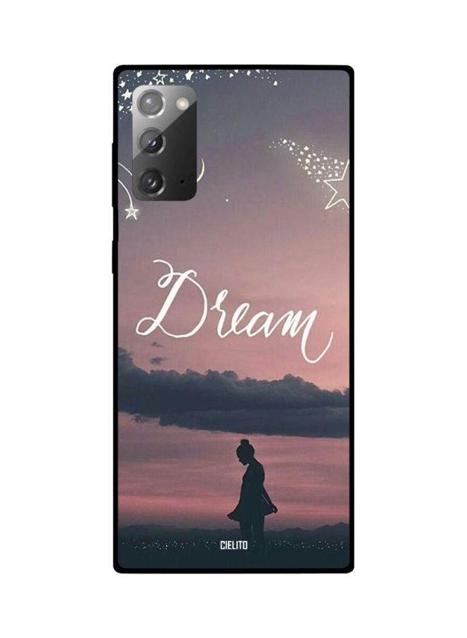 CIELITO Dream Printed Protective Case Cover For Samsung Galaxy Note20 Pink/White/Grey - Image 2