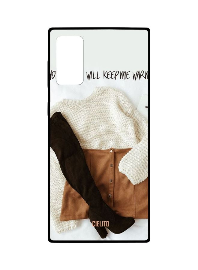 CIELITO Fashion Themed Case Cover For Samsung Galaxy Note20 White/Black/Brown - Image 1