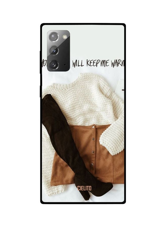 CIELITO Fashion Themed Case Cover For Samsung Galaxy Note20 White/Black/Brown - Image 2