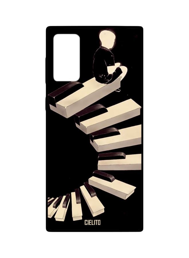 CIELITO Printed Case Cover For Samsung Galaxy Note 20 Black/Beige - Image 1