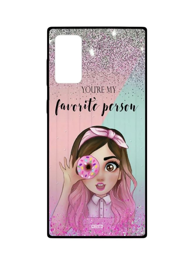 CIELITO Printed Protective Case Cover For Samsung Galaxy Note20 Pink/Blue/Brown  - Image 1