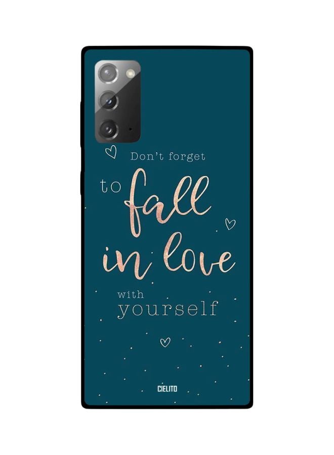 CIELITO Printed Protective Case Cover For Samsung Galaxy Note20 Blue/White/Yellow - Image 2