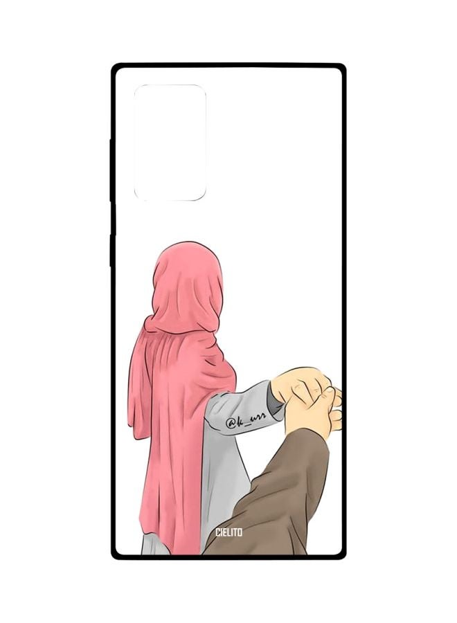 CIELITO Cartoon Printed Case Cover For Samsung Galaxy Note20 Ultra White/Pink/Brown - Image 1