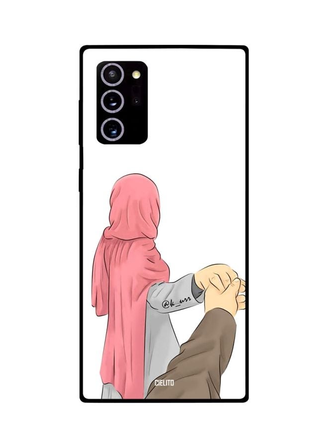 CIELITO Cartoon Printed Case Cover For Samsung Galaxy Note20 Ultra White/Pink/Brown - Image 2