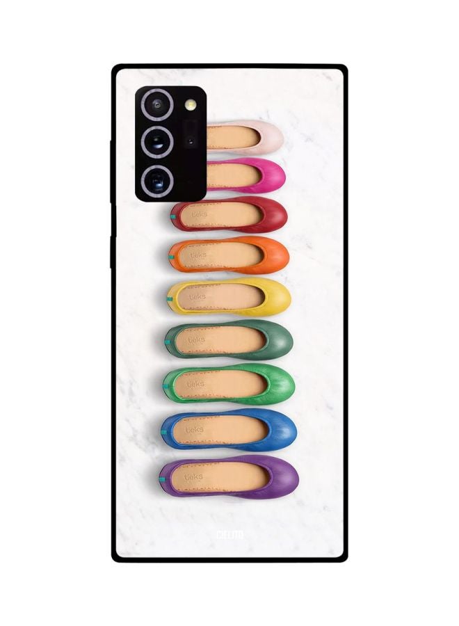 CIELITO Shoe Printed Case Cover For Samsung Galaxy Note20 Ultra White/Purple/Yellow - Image 2