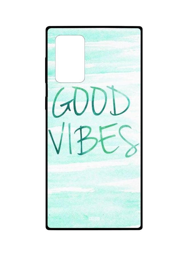 CIELITO Good Vibes Printed Case Cover For Samsung Galaxy Note20 Ultra Blue - Image 1