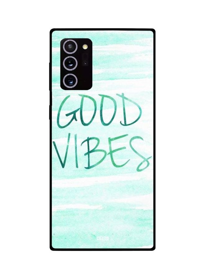 CIELITO Good Vibes Printed Case Cover For Samsung Galaxy Note20 Ultra Blue - Image 2