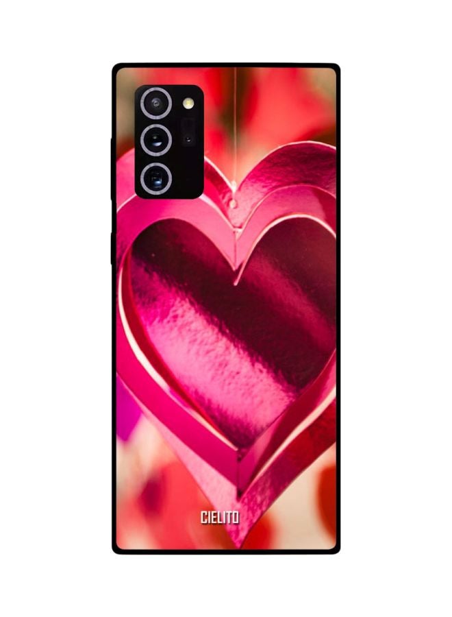 CIELITO Heart Printed Case Cover For Samsung Galaxy Note 20 Ultra Pink/Red/Beige - Image 2