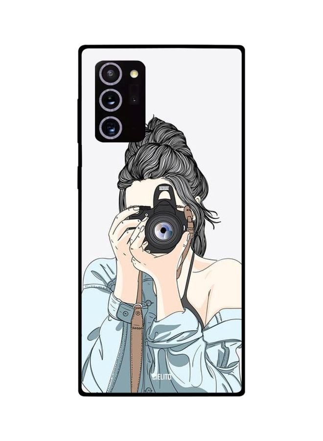 CIELITO Girl Printed Case Cover For Samsung Galaxy Note20 Ultra Grey/Blue/Black - Image 2