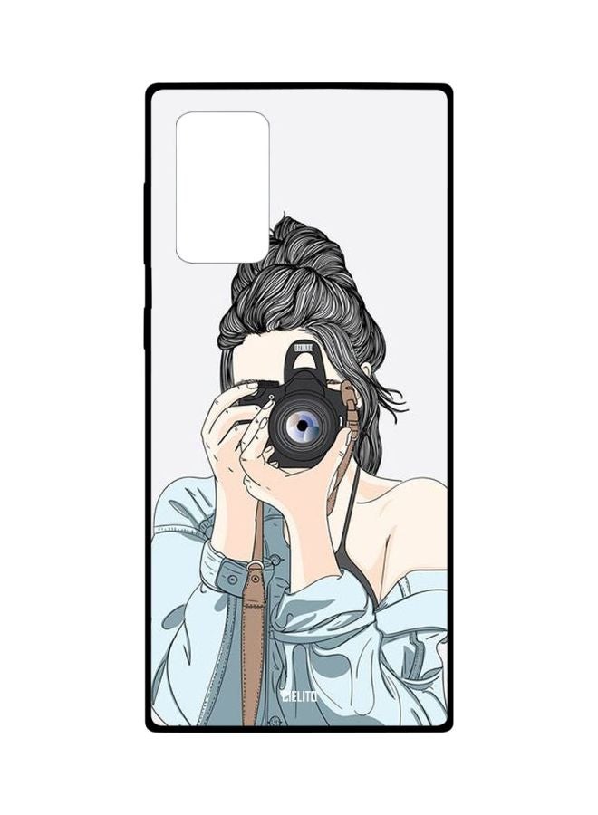 CIELITO Girl Printed Case Cover For Samsung Galaxy Note20 Ultra Grey/Blue/Black - Image 1