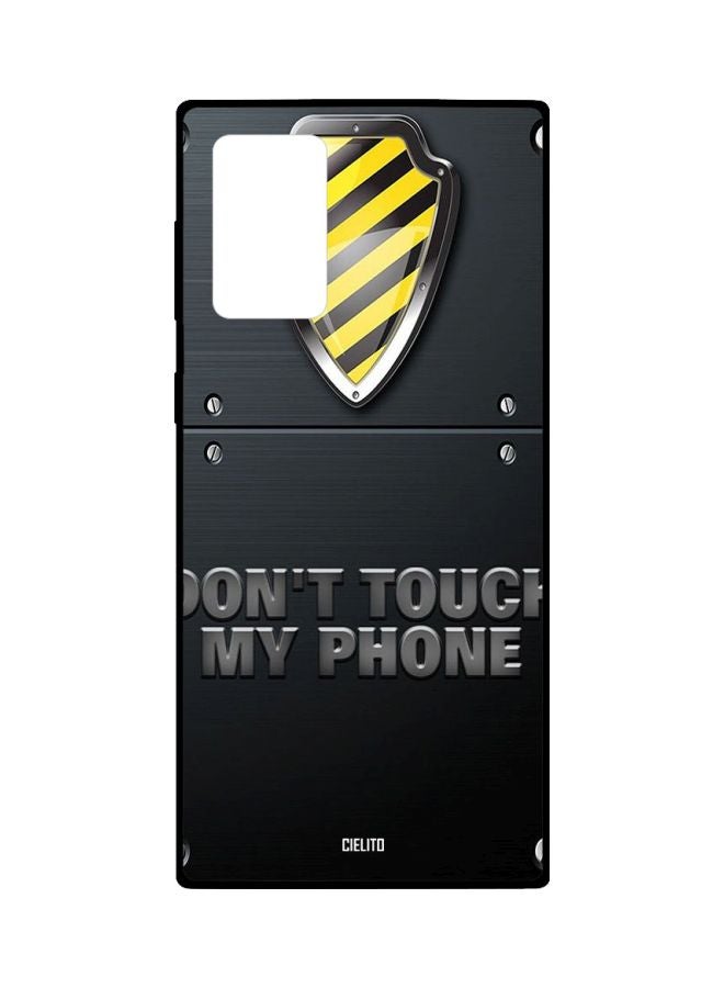 CIELITO Quote Printed Case Cover For Samsung Galaxy Note20 Ultra Black/Grey/Yellow - Image 1
