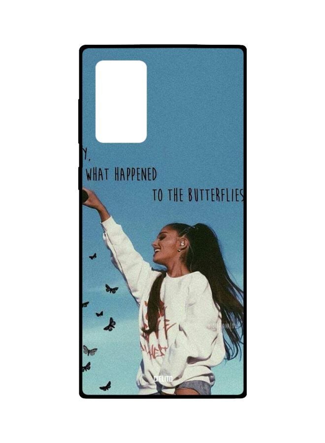 CIELITO What Happened To The Butterflies Printed Case Cover For Samsung Galaxy Note20 Ultra Blue/White/Black - Image 1