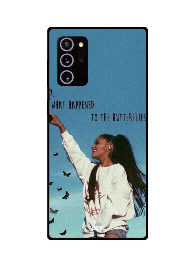 CIELITO What Happened To The Butterflies Printed Case Cover For Samsung Galaxy Note20 Ultra Blue/White/Black - Image 2