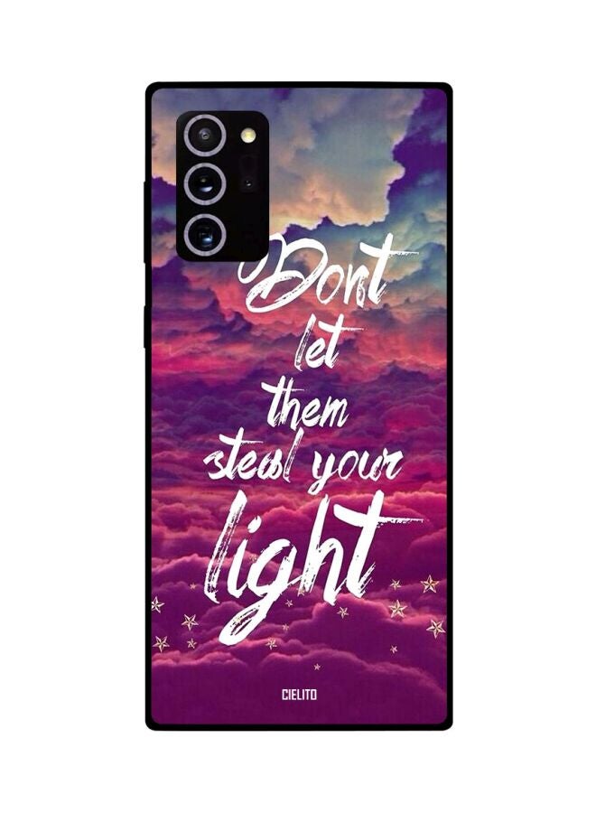 CIELITO - Don't Let Them Steal Your Light Printed Case Cover For Samsung Galaxy Note20 Ultra Purple/Blue/White - Image 1