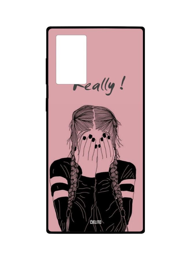 CIELITO Really! Printed Case Cover For Samsung Galaxy Note20 Ultra Pink/Black - Image 1