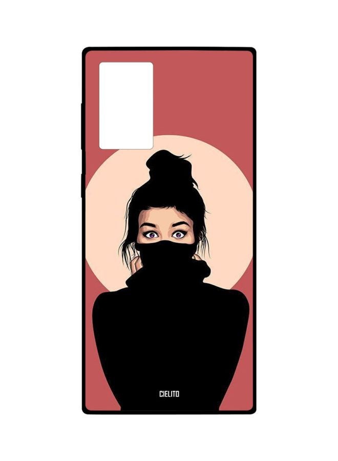 CIELITO Girl Printed Case Cover For Samsung Galaxy Note 20 Ultra Black/Beige/Red - Image 1