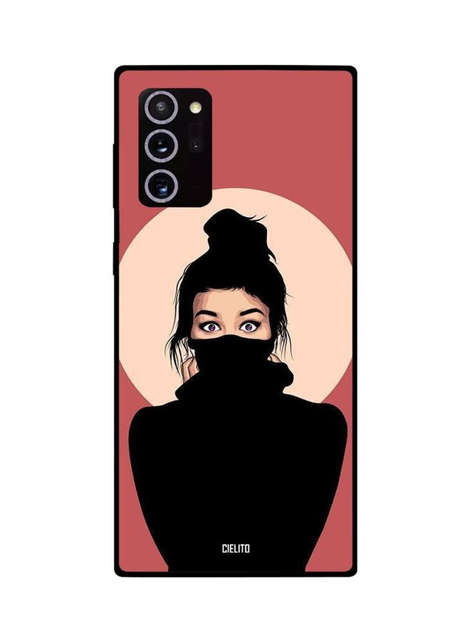 CIELITO Girl Printed Case Cover For Samsung Galaxy Note 20 Ultra Black/Beige/Red - Image 2