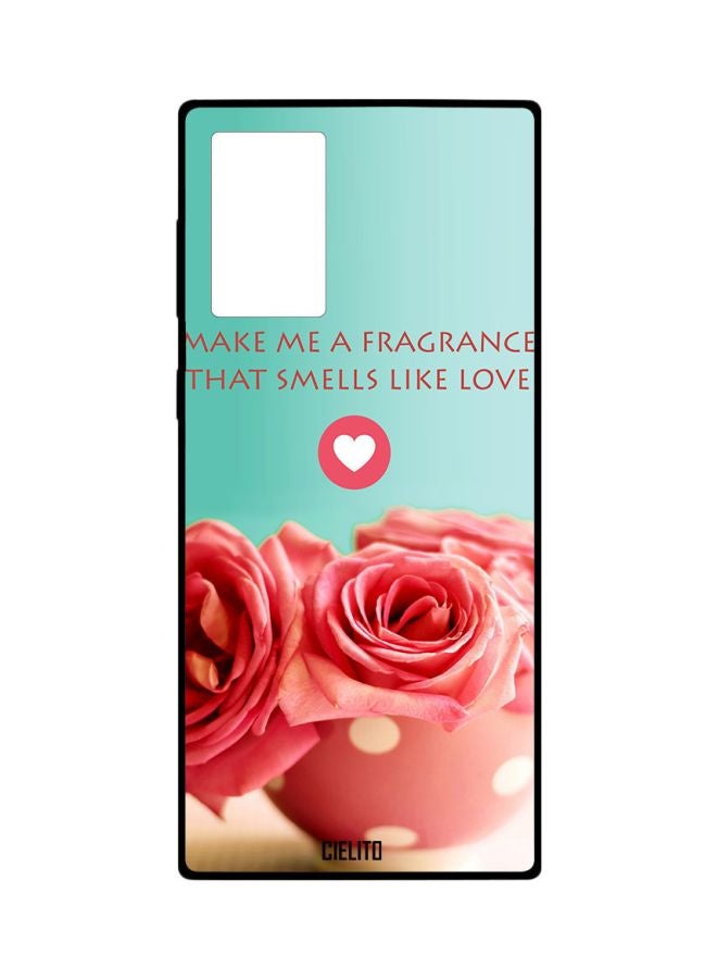 CIELITO Floral Printed Case Cover For Samsung Galaxy Note20 Ultra Blue/Pink - Image 1