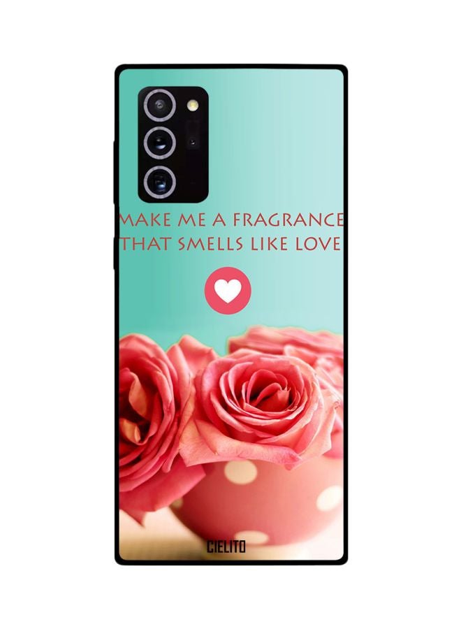 CIELITO Floral Printed Case Cover For Samsung Galaxy Note20 Ultra Blue/Pink - Image 2