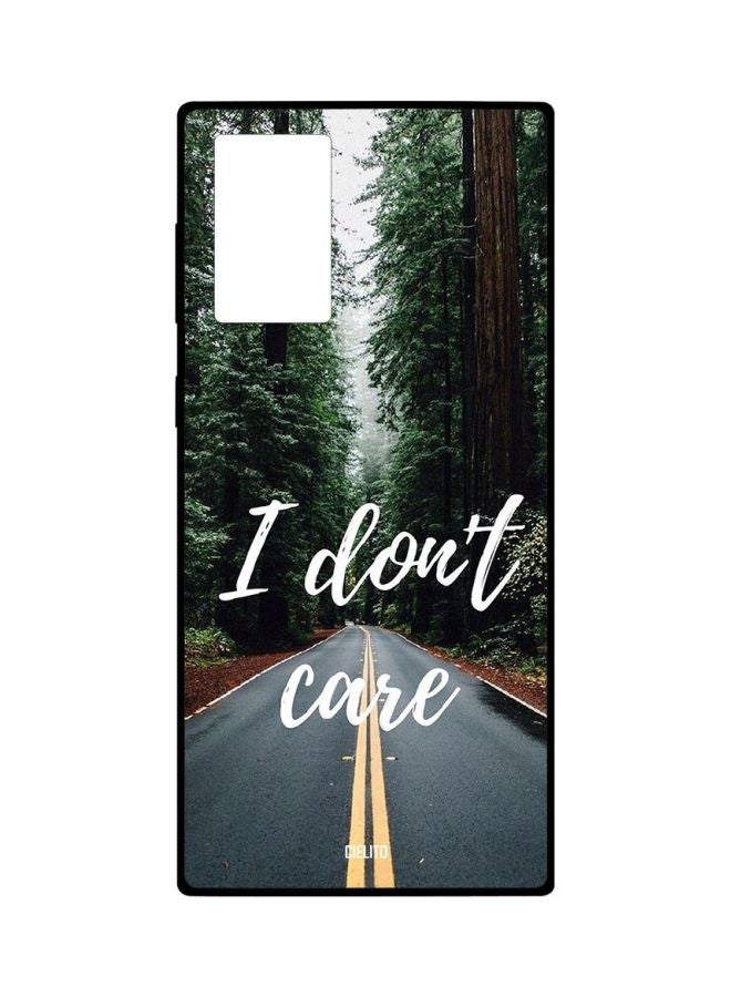 CIELITO I Don't Care Printed Protective Case Cover For Samsung Galaxy Note 20 Ultra Green/Black/White - Image 1