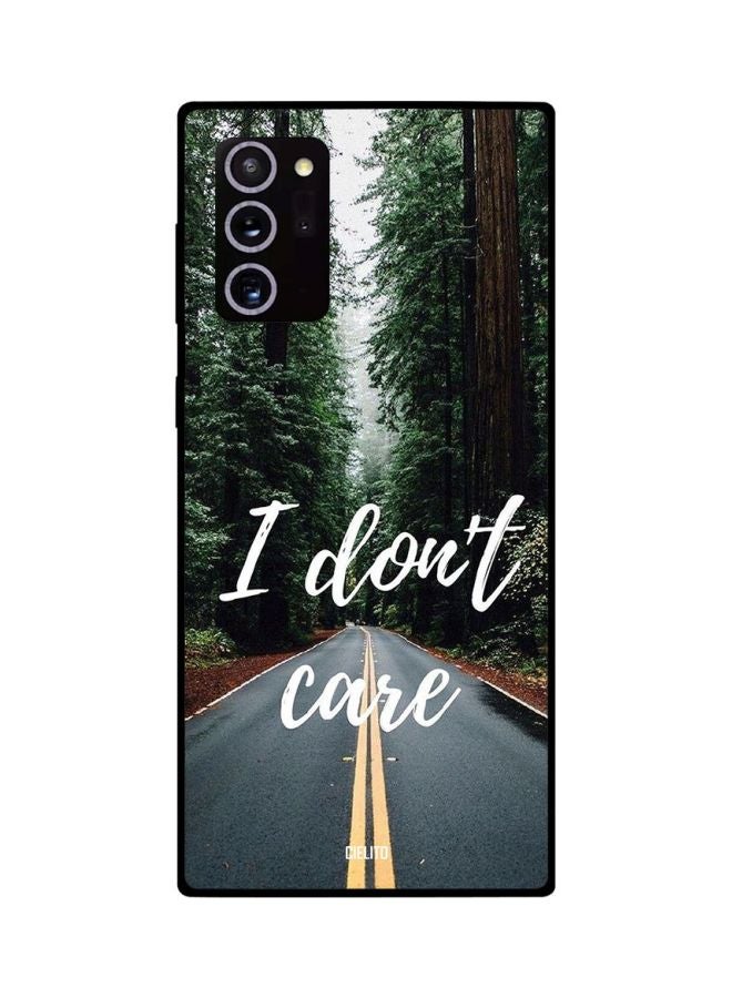 CIELITO I Don't Care Printed Protective Case Cover For Samsung Galaxy Note 20 Ultra Green/Black/White - Image 2
