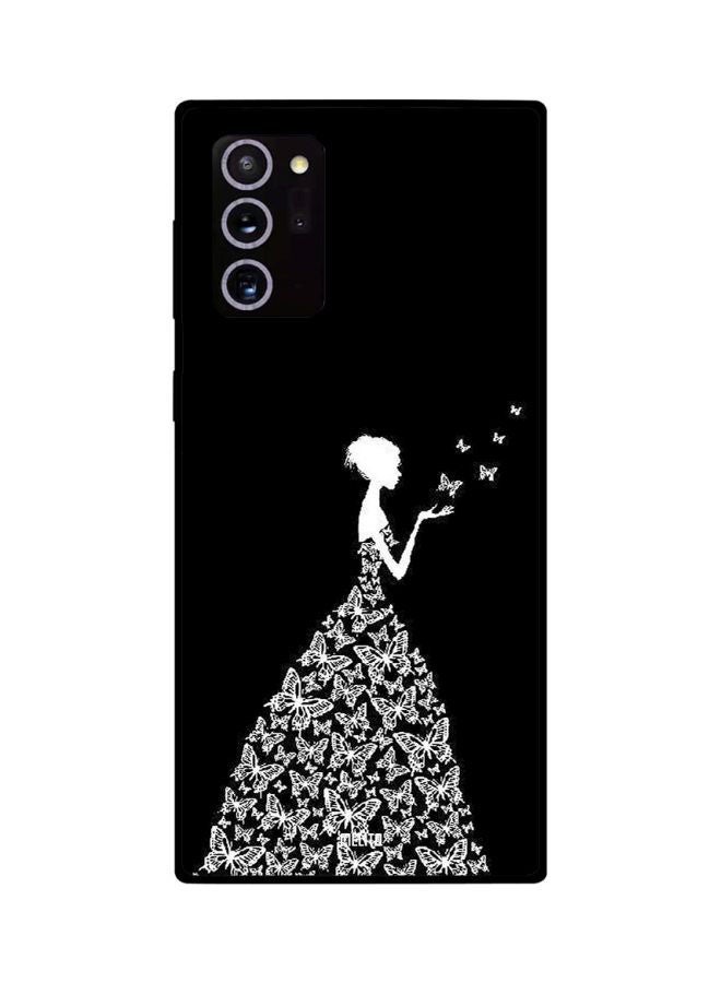 سيليتو غطاء حماية بطبعة فراشات لهاتف سامسونج جالاكسي نوت 20 ألترا أسود/ أبيض - Image 2