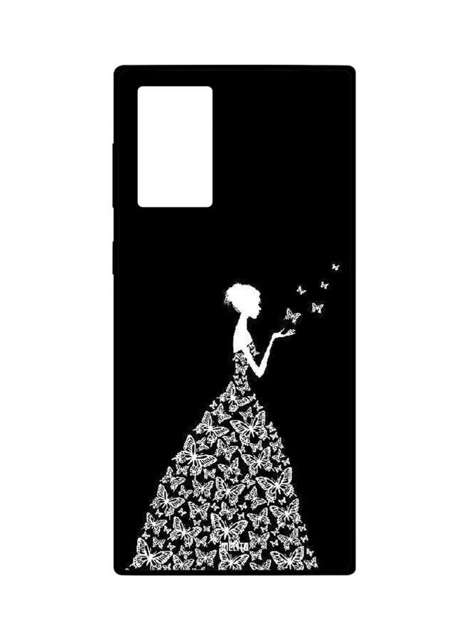 سيليتو غطاء حماية بطبعة فراشات لهاتف سامسونج جالاكسي نوت 20 ألترا أسود/ أبيض - Image 1