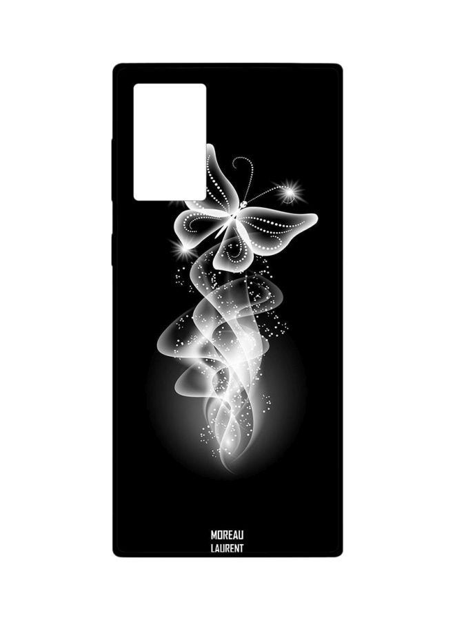 Moreau Laurent Butterfly Printed Case Cover For Samsung Galaxy Note20 Ultra Black/White - Image 1