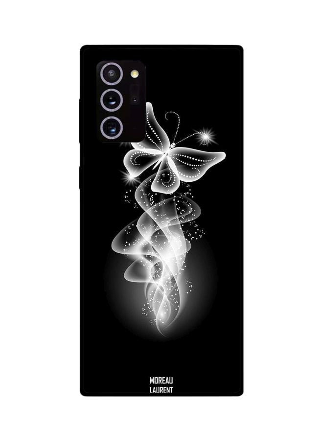 Moreau Laurent Butterfly Printed Case Cover For Samsung Galaxy Note20 Ultra Black/White - Image 2
