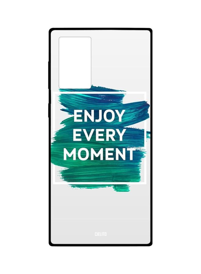 CIELITO Enjoy Every Moment Printed Case Cover For Samsung Galaxy Note20 Ultra White/Blue/Green - Image 1