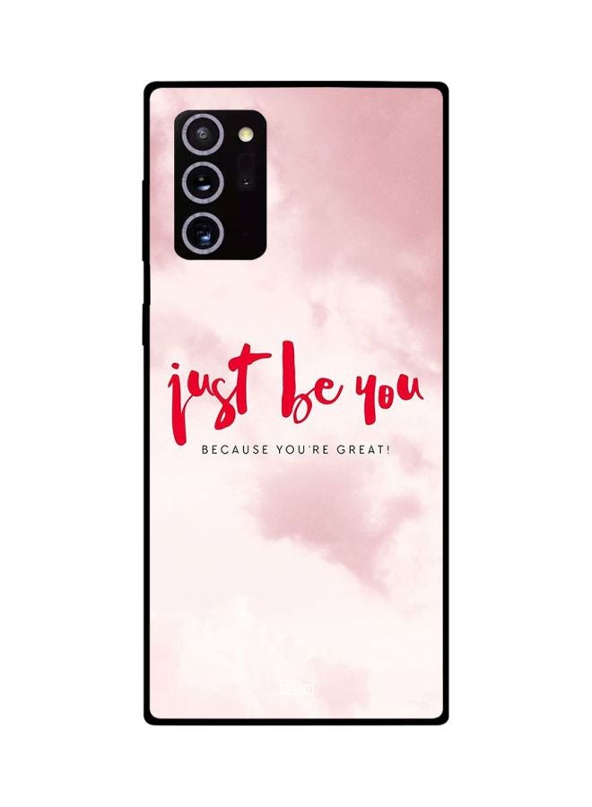 CIELITO Just Be You Because You're Great Printed Case Cover For Samsung Galaxy Note 20 Ultra White/Pink/Red - Image 2