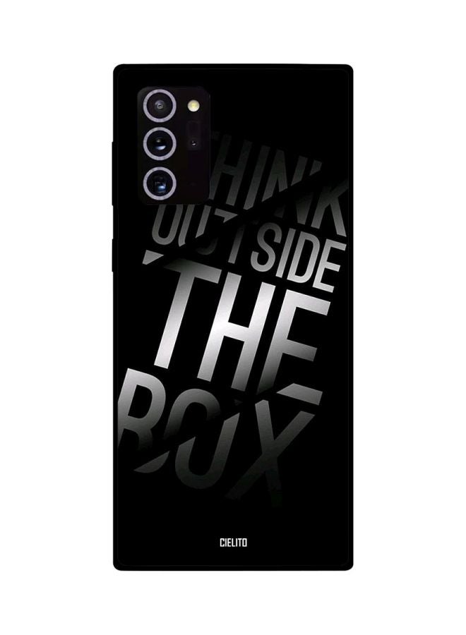 CIELITO Think Outside The Box Printed Case Cover For Samsung Galaxy Note 20 Ultra Black/White - Image 2
