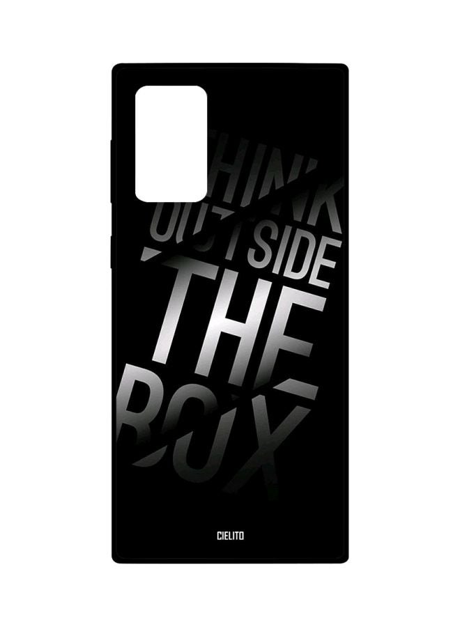 CIELITO Think Outside The Box Printed Case Cover For Samsung Galaxy Note 20 Ultra Black/White - Image 1